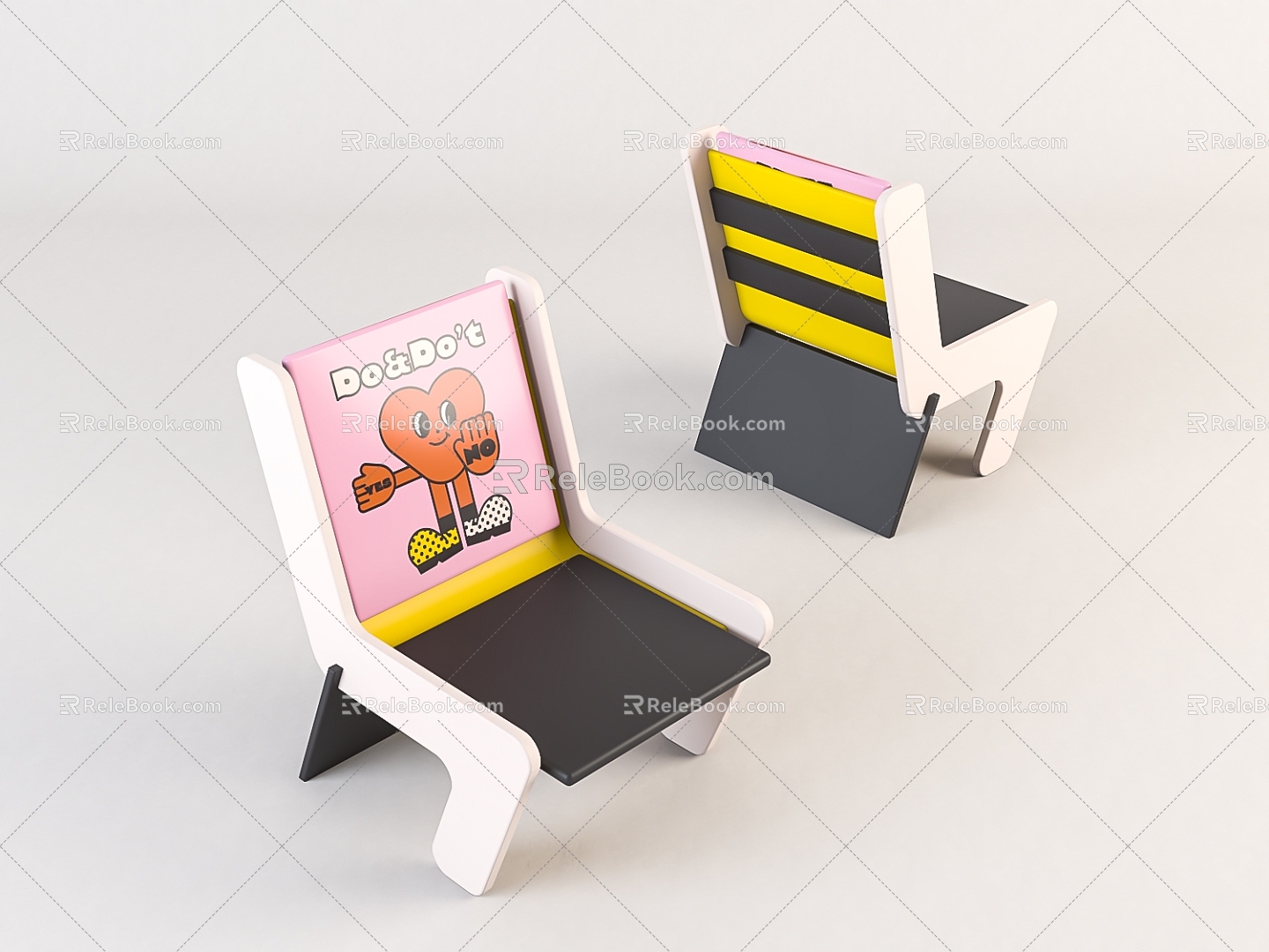 Modern Children's Chair Home Chair model