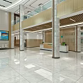 Modern Large Tooling Lobby 3d model