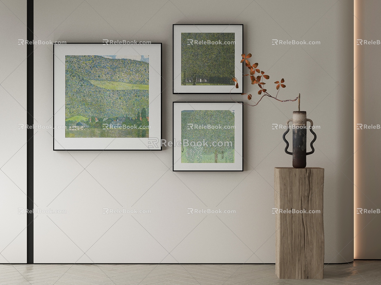 modern decorative painting 3d model