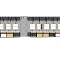 Modern Retail Display Shelves With Wall Mounted Cabinets Countertops Metal Frames And Spotlights