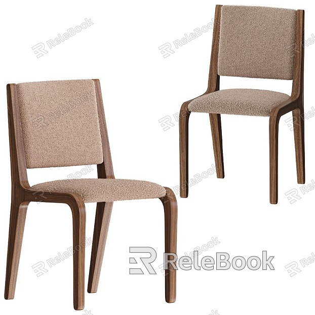 Wooden Chair Fabric Leisure Chair Negotiation Chair Outdoor Leisure Chair Dining Chair model