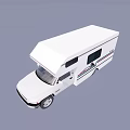 Stylish White Motorhome Exterior With Aerodynamic Roof And Side Windows