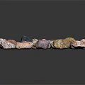 Natural Stone Materials With Various Colors And Different Textures Collection Samples 3d model