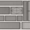 Metal Fencing Panels With Various Mesh Designs Cross Structures And Sizes