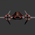 Modern fighter sci-fighter sci-fighter space fighter 3d model