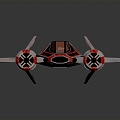 Modern fighter sci-fi fighter sci-fi fighter space fighter 3d model