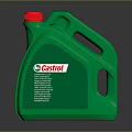 Castrol Green Oil Container with Red Cap for Daily Household Supplies