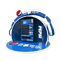 Pepsi Blue Headphone Shaped Device With Digital Screen And Logo Design 3d model