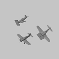 old fighter 3d model