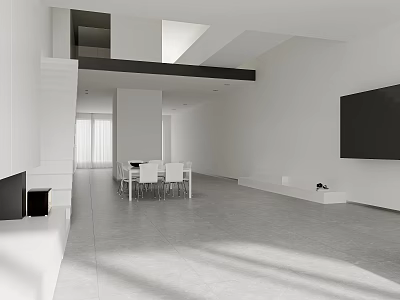 Modern Guest Restaurant 3d model