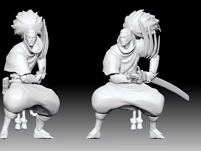 Modern Game Character Refinement Sword Hao Yasso 3d model Modern Game Character Refinement Sword Hao Yasso 3d model