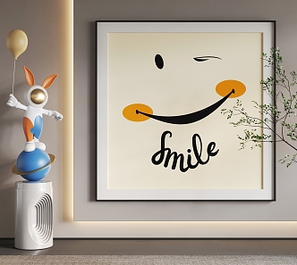 Cartoon Hanging Paintings Cartoon Hanging Paintings Children Hanging Paintings 3d model