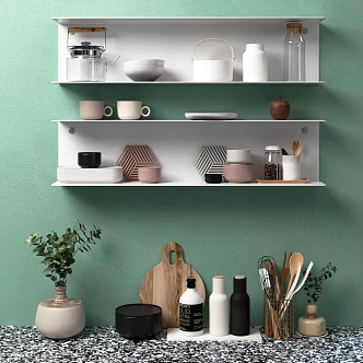 Modern Kitchen Supplies Kitchen Tableware Ornaments 3d model