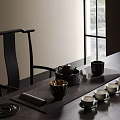Tea Set Combination 3d model