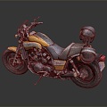 Modern motorcycle two-wheeled motorcycle off-road motorcycle road racing motorcycle motor vehicle 3d model