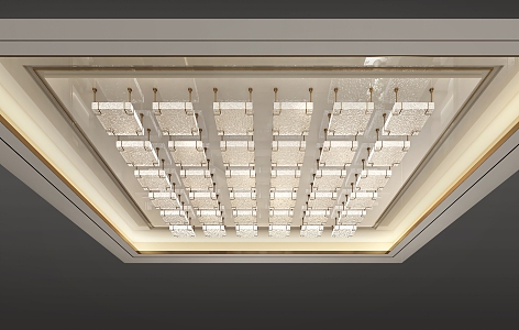 Modern Light Luxury Crystal Ceiling Crystal Ceiling Light Crystal Lamp 3d model