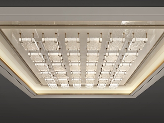 Modern Light Luxury Crystal Ceiling Crystal Ceiling Light Crystal Lamp 3d model