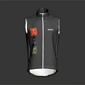 Lightweight Gray Drypro Vest With Colorful Patches And Mesh Design