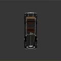 Elegant Vintage Convertible Car With Brown Soft Top And Chrome Accents