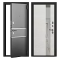 Durable Metal Swing Door With Secure Lock And Modern Handle Design 3d model
