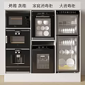 Modern Kitchen Appliances With Oven Steamer Household Sterilizer And Large Sterilizer
