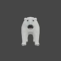 Realistic Polar Bear 3D Model With White Fur And Detailed Claws