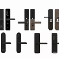 Smart Electronic Door Locks With Keypad Fingerprint And Various Designs 3d model