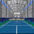 Spacious Indoor Swimming Pool Fitness Center With Bright Lighting And Seating Areas For Training