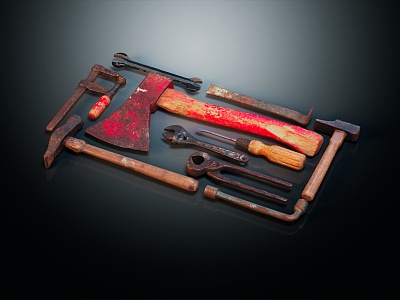 Old Tools Modern Tools 3d model