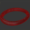 Handmade Dark Wooden Bangle With Smooth Surface And Natural Grain For Daily Wear