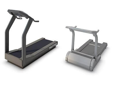 Two Treadmill Fitness Equipment With Different Modern Designs For Home Gym Workout 3d model