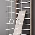 Wooden Kids Play Equipment With White Hanging Rings And Climbing Frame Structures