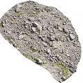 Rough Outdoor Natural Ground With Gravel Grass Dirt And Scattered Stones