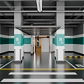 Underground parking 3d model