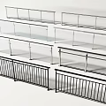 Modern Glass and Metal Railings with Various Styles Handrails and Sturdy Designs