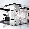 Sulwhasoo Cosmetics Store Interior With Display Counters And Decorative Spheres