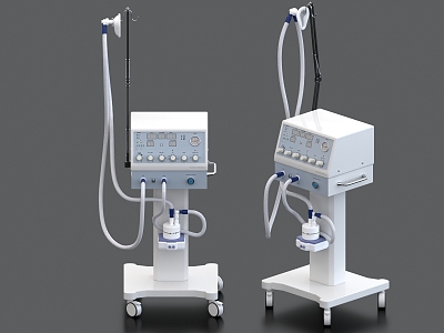 ECMO Ventilator Extracorporeal Membrane Oxygenation Medical Devices 3d model