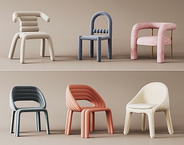 Modern single chair 3d model