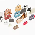 Chic Stylish Leather Bags Collection Featuring Various Colors And Different Styles