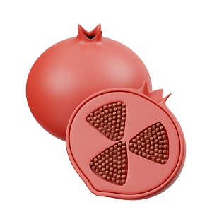 Modern Pomegranate Cartoon Pomegranate Fruit Cartoon Fruit 3d model