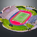 Stadium Sports Equipment Including Seating Running Track Lighting And Scoreboard Facilities
