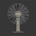 TRANE Tabletop Air Cooler Fan With Metal Mesh Cover And Black Blades Design