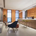 Modern pantry bar counter 3d model