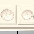 Elegant Decorative Ceiling With Square Frame Circular Center And Carved Patterns 3d model