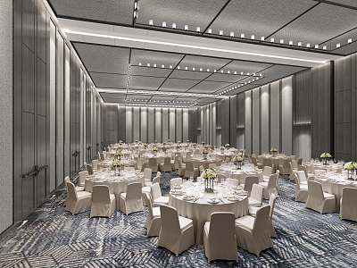 Modern Ballroom 3d model