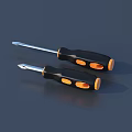 High Quality Hardware Hand Tools Screwdrivers With Black And Orange Handles And Metal Tips