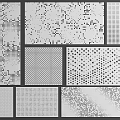 Wall Panels For Interior Decor With Different Dotted Patterns And Textured Designs