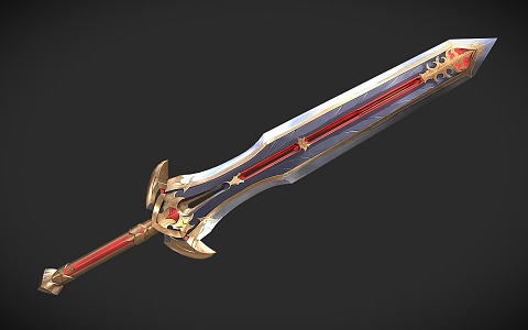 Sword Long Sword Fantasy Sword 3d model