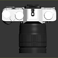 Fujifilm X T10 Digital Camera Featuring Green Lens And Silver Black Body Design