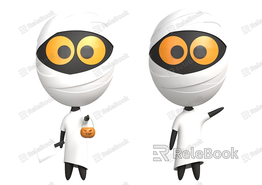 Cartoon Mummy Anime Mummy Q version Mummy model